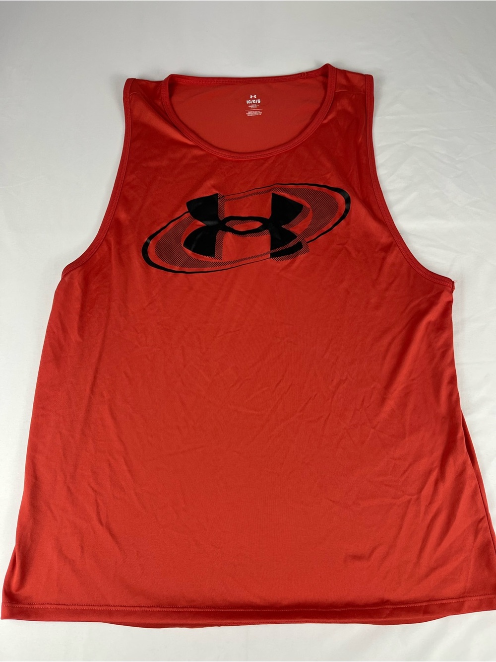 8 Under Armour Men’s Large Athletic Tank Tops HeatGear Tech Gym Workout Lot